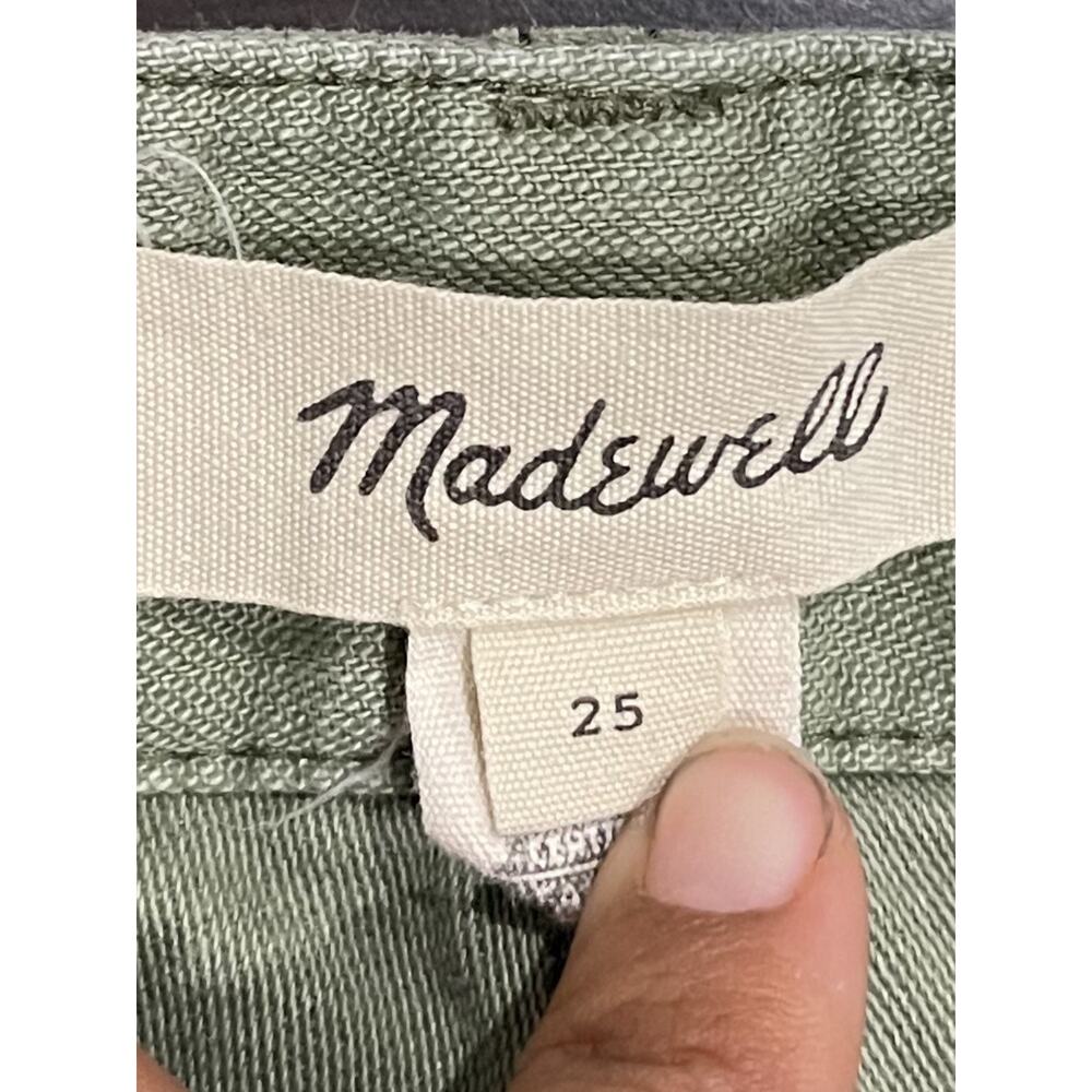 Madewell Curvy Griff Tapered Fatigue Pants 25 Vintage Inspired Relaxed Cropped - Picture 3 of 6